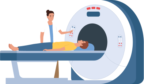 Surgeon uploads medical scan